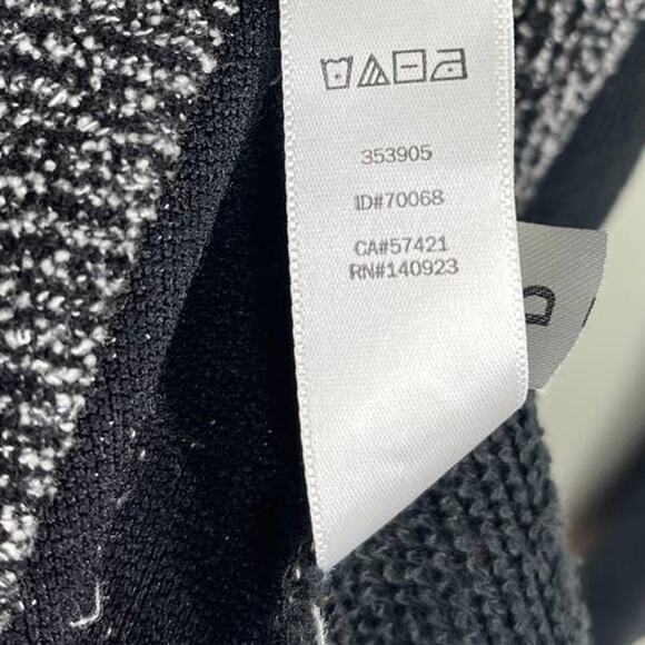 Lou & Grey Womens Size‎ S Sweater Dress Gray Black Long Slv Back Zip - Picture 5 of 6